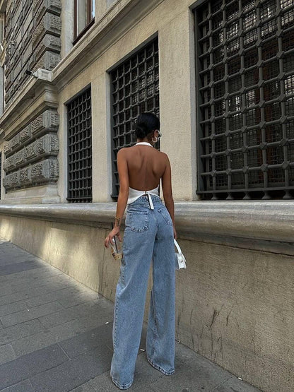 Urban Flow Wide-Leg Denim Jeans