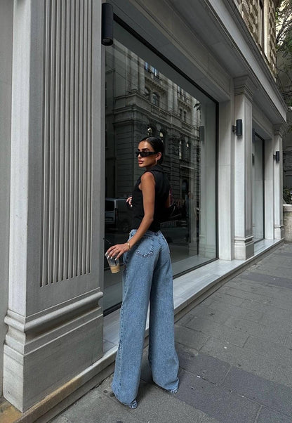 Classic High-Rise Blue Denim
