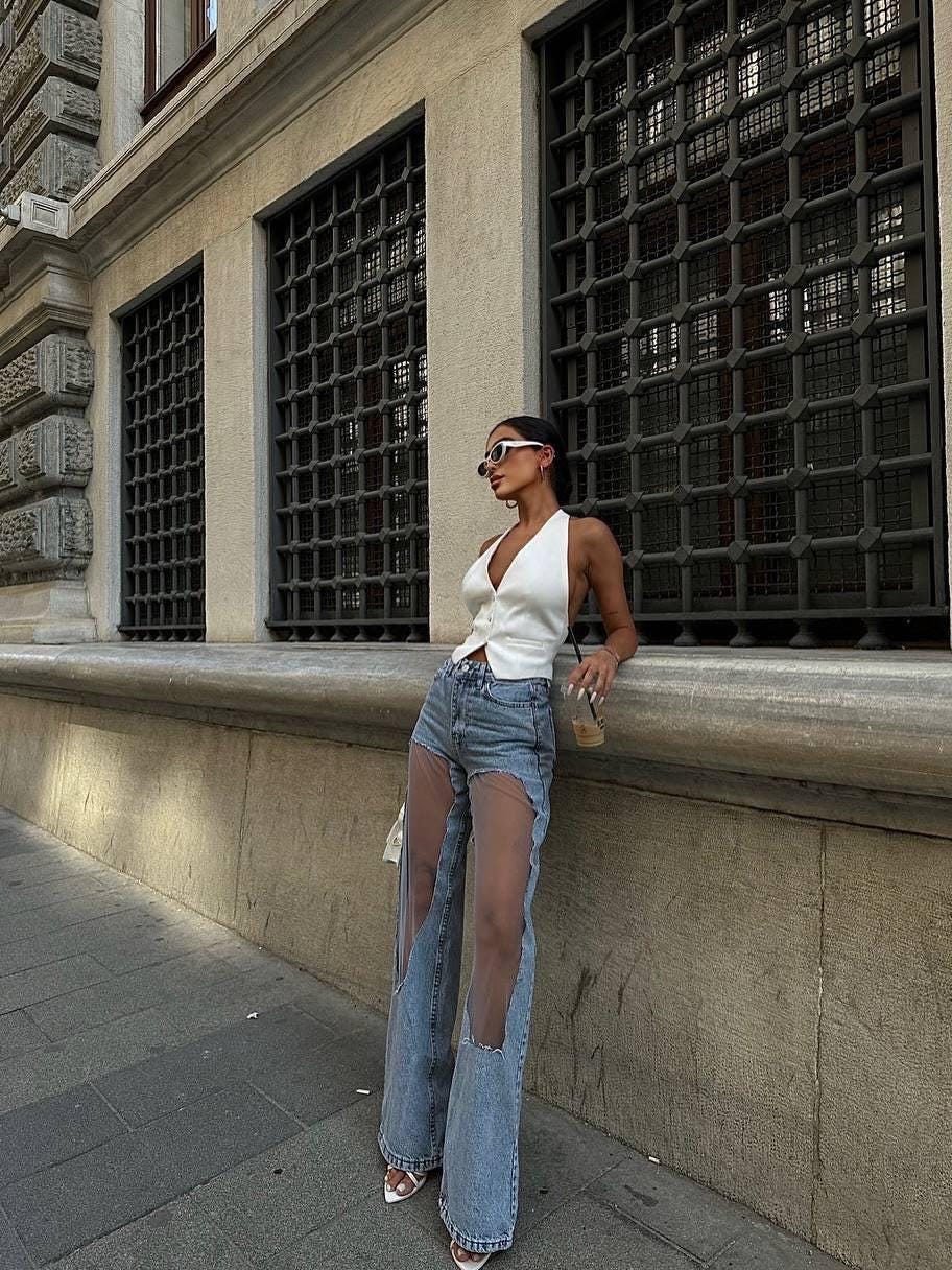 Urban Flow Wide-Leg Denim Jeans